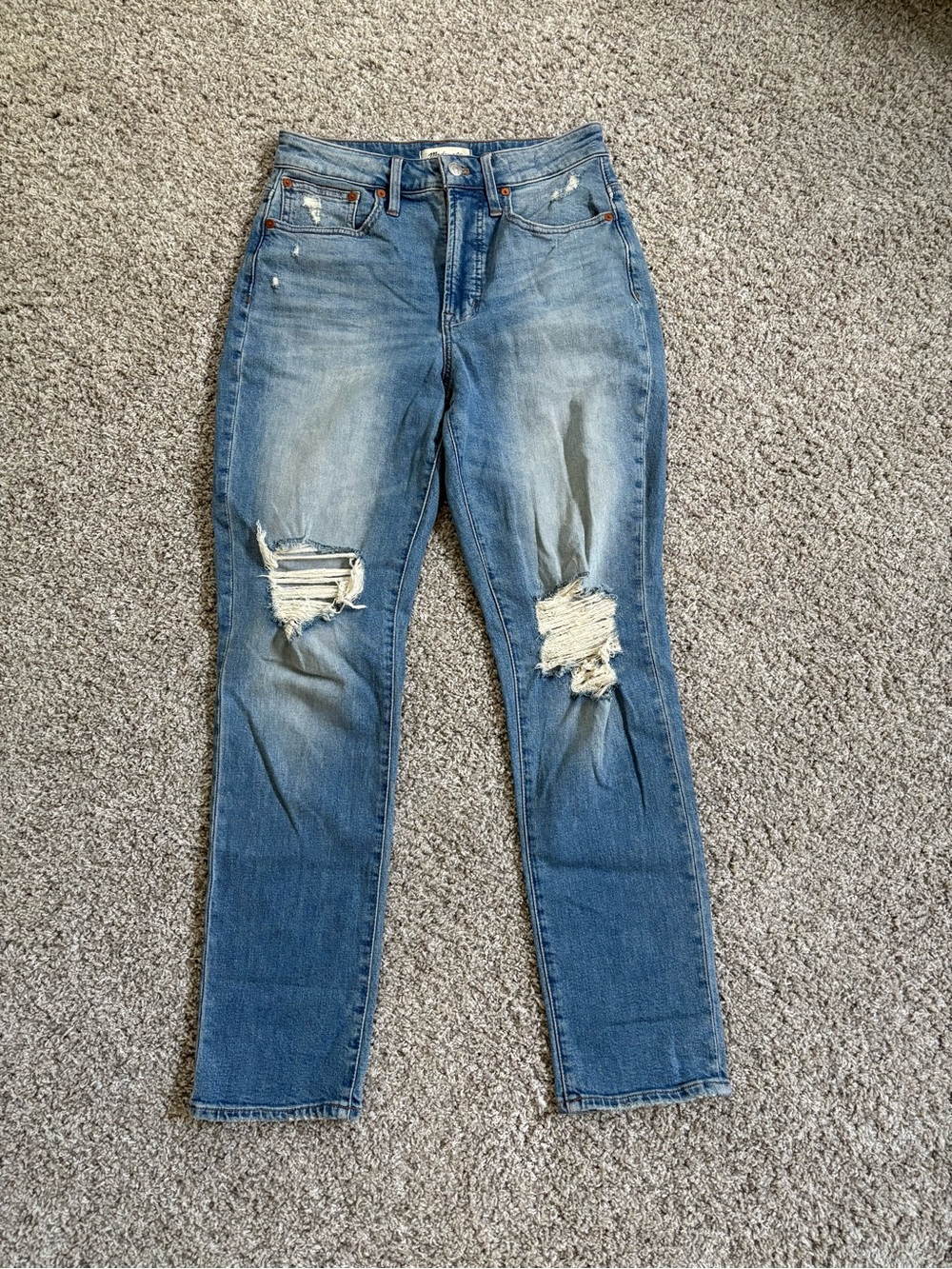 Madewell Curvy Perfect Vintage High-Rise Jeans - Mid Blue